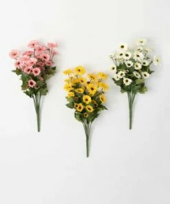 Cheapest 🔥 Bright Daisy Bush Décor - Set Of Three ❤️
