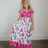 Best reviews of 💯 Oopsie Daisy Pink & White Snowflake Holiday Tree Ruffle-Detail Cap-Sleeve 👗 Dress - Toddler & 👧 Girls 🔥