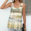 Coupon 🔔 Pink Daisy Beige & Brown Abstract Scoop Neck Empire-Waist Tank - Plus ⌛
