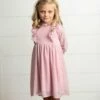 Best deal 😀 Oopsie Daisy Pink & White Dot Ruffle-Accent Empire Waist 👗 Dress - Toddler & 👧 Girls ❤️