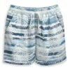 Cheapest 😍 Pink Daisy Blue & White Palm Leaves Drawstring-Waist Shorts - 👩 Women 🎁