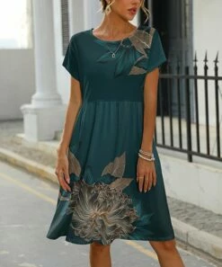 Budget 🔔 Pink Daisy Teal Floral Pocket Shift 👗 Dress - 👩 Women 🧨