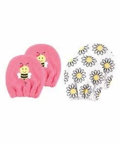 Buy ✔️ Luvable Friends Pink Bee Two-Pair Hand Mitt Set 🎁