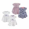 Budget 🎁 Touched By Nature Lavender & White Floral Daisy Organic Cotton Short-Sleeve A-Line 👗 Dress Set - Infant & Toddler 😀