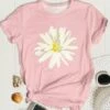 Best reviews of 🔥 PixieLady Pink & White Daisy Short-Sleeve Crewneck Tee - 👩 Women 🌟