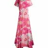 Discount 😀 Lily Pink & White Daisy Handkerchief Maxi 👗 Dress - Plus 🔥