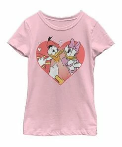Best reviews of ⭐ Fifth Sun Donald Duck & Daisy Duck Pink Love Tee - 👧 Girls ⭐